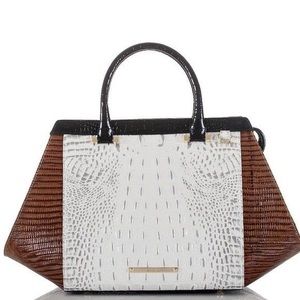 Arden Halo Amado Tri-color Leather Satchel - RARE